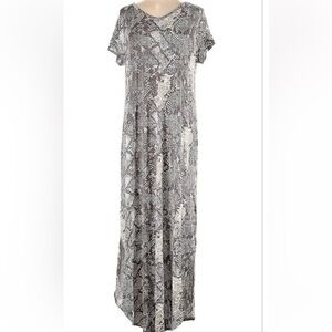 NEW LuLaRoe Macy Snake Print Maxi Dress Sz S NWT